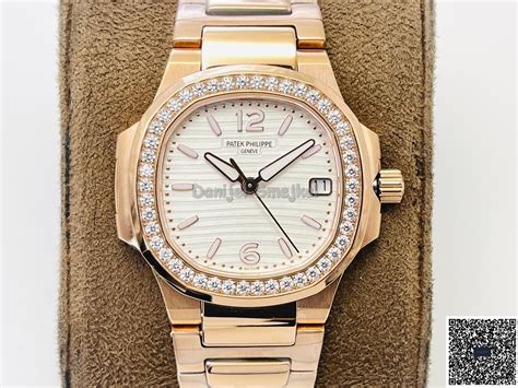 patek philippe nautilus 32mm|Patek Philippe Nautilus full diamond.